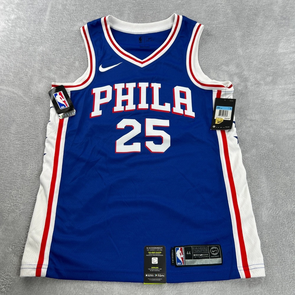 Nike Ben Simmons Philadelphia 76ers Jersey M Blue Statement Edition Swingman NWT